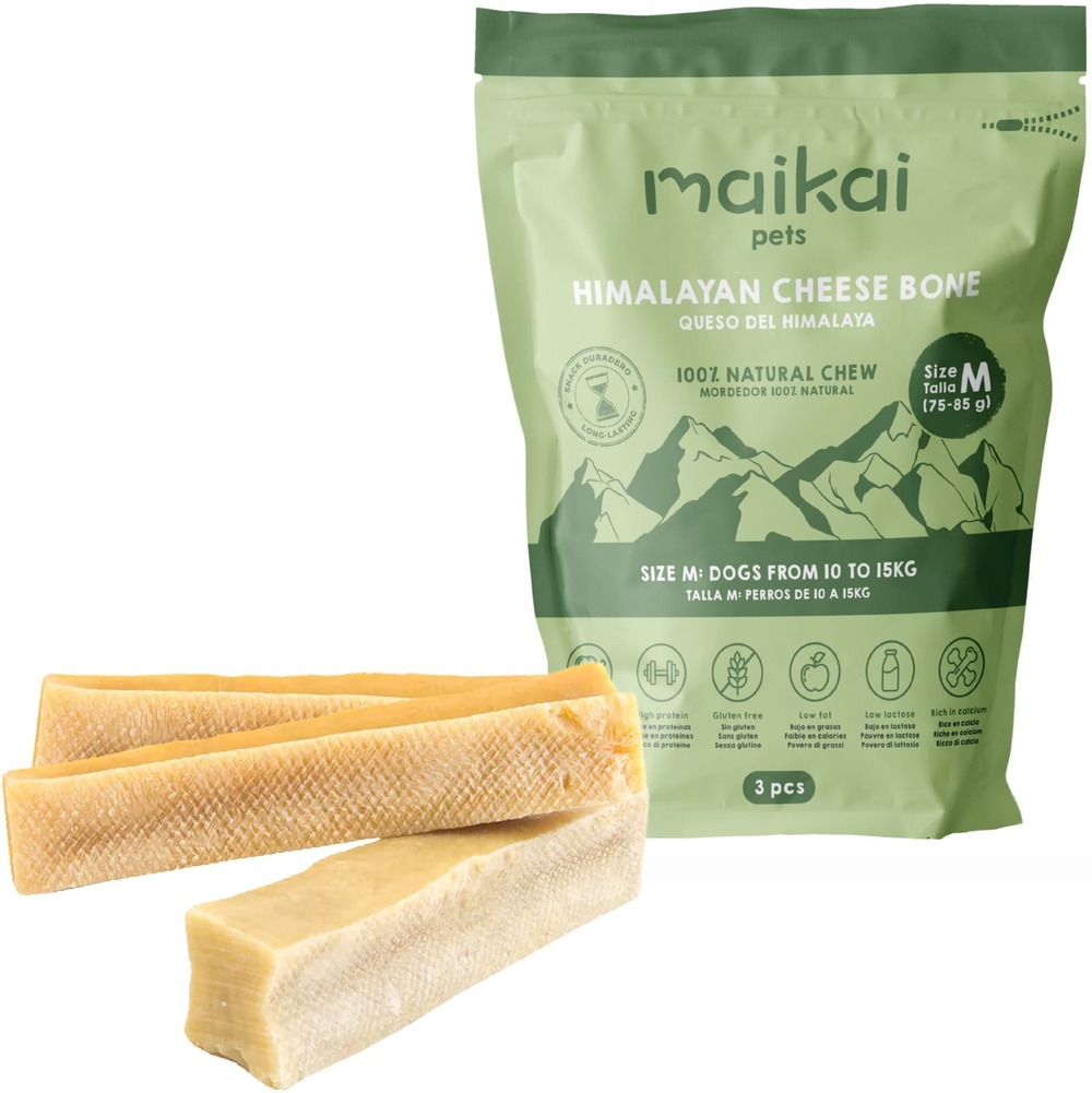 Bâtonnets à mâcher au fromage de l’himalaya pour chien (taille m x 3 pcs)– snack durable