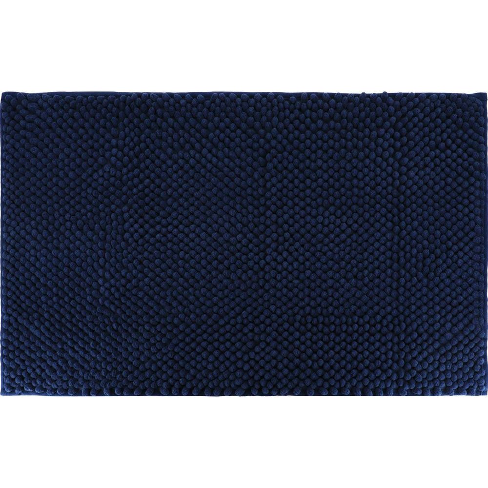 Tapis microfibre boules 50x80 cm - bleu marine