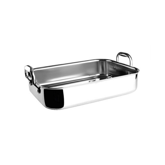 Plat à rôtir 35x26cm inox - 60865