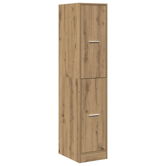 Armoire d'apothicaire chêne artisanal 30x41x144,5 cm bois d'ingénierie