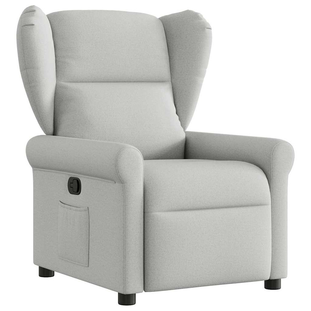 Fauteuil inclinable gris nuage tissu