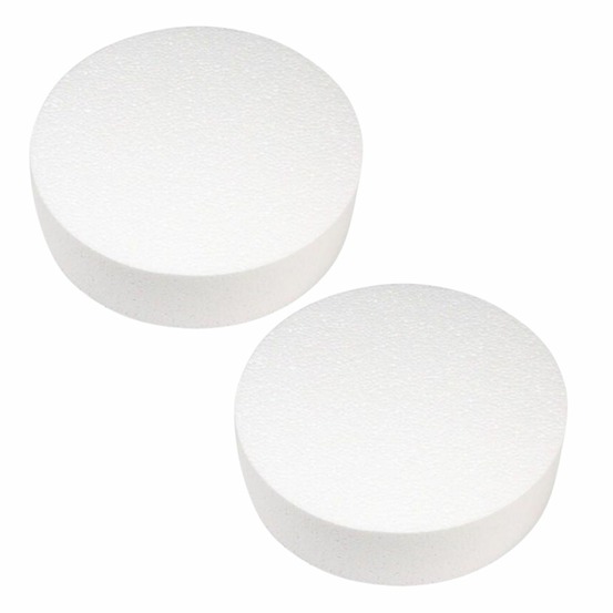 2 disques polystyrène ø 25 cm x 7 cm