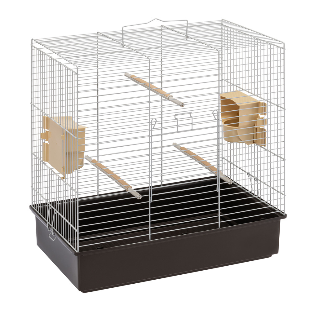 Ferplast cage à oiseaux sonia grande cage pour oiseaux, perruches, perroquets, toui, calopsittes, en métal, accessoires inclus
