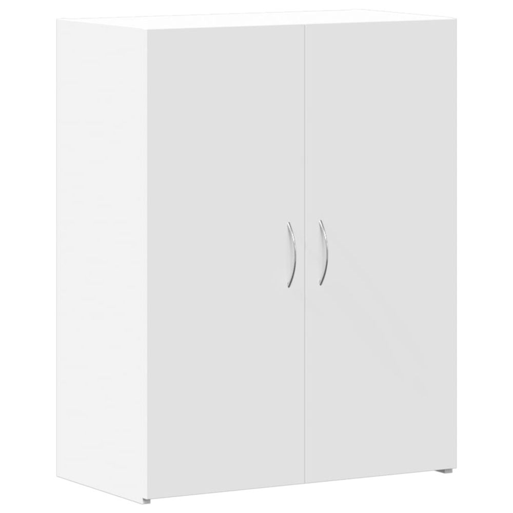 Armoire de classement blanc 60x32x77,5 cm bois d'ingénierie