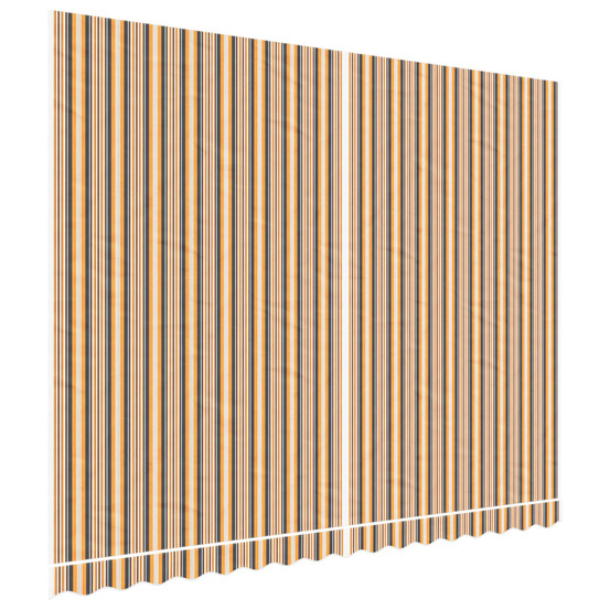 Tissu de remplacement pour auvent rayures multicolores 4x3 m