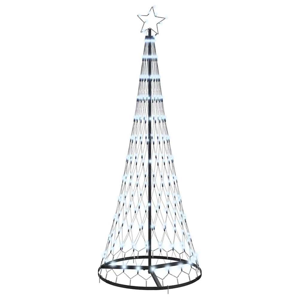 Arbre de noël led avec 230 led blanc froid 184,5 cm métal