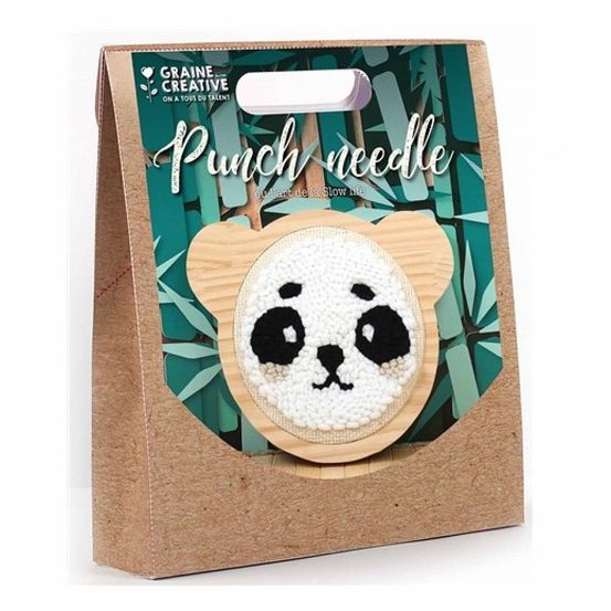 Kit punch needle - panda 15cm