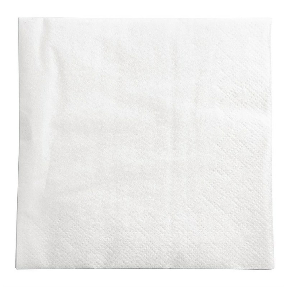 Serviettes jetables de cocktail blanches pliées en 4 fasana lot de 1500