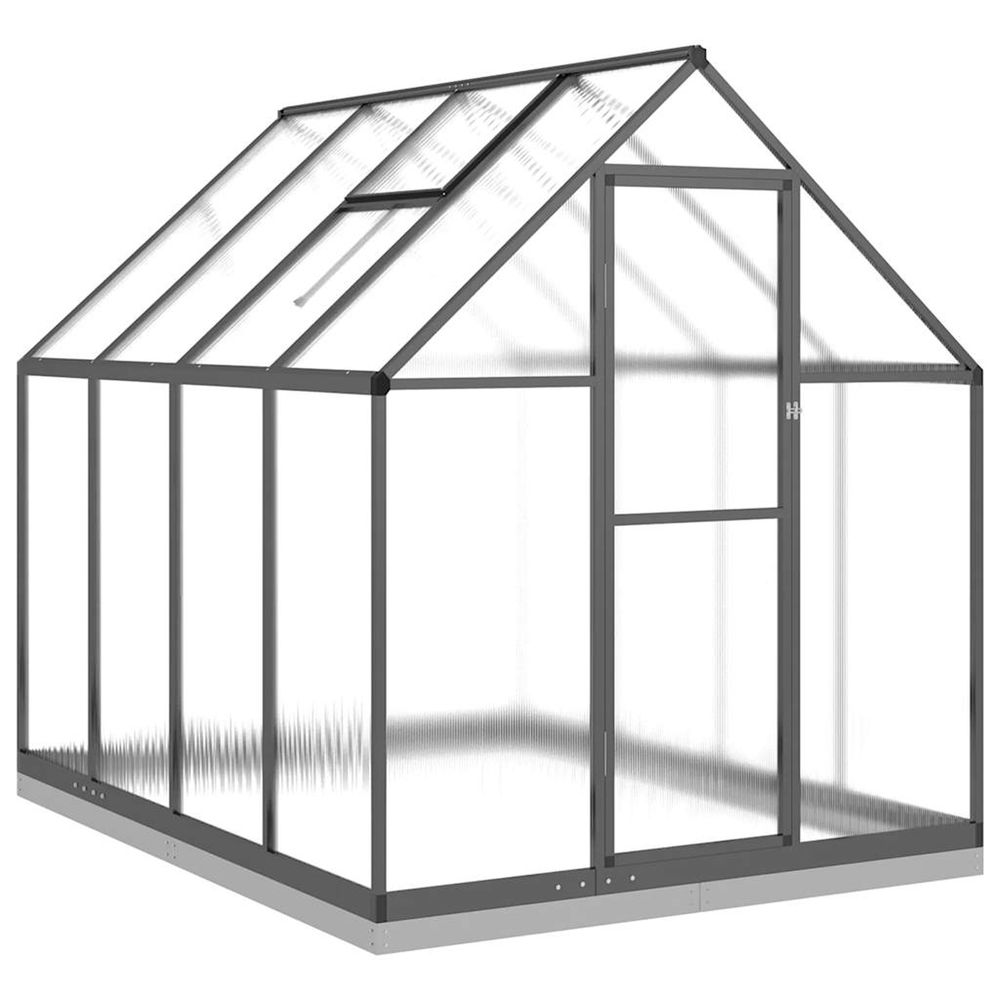 Serre avec cadre de base anthracite 224x169x202 cm aluminium