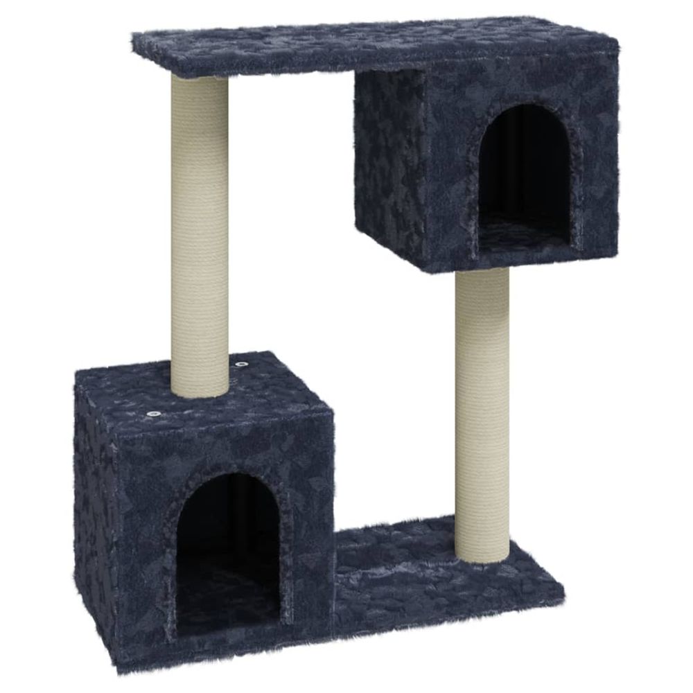 Arbre à chat avec griffoirs en sisal gris foncé 60 cm