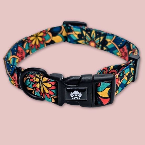 Collier pour chien mandala - s