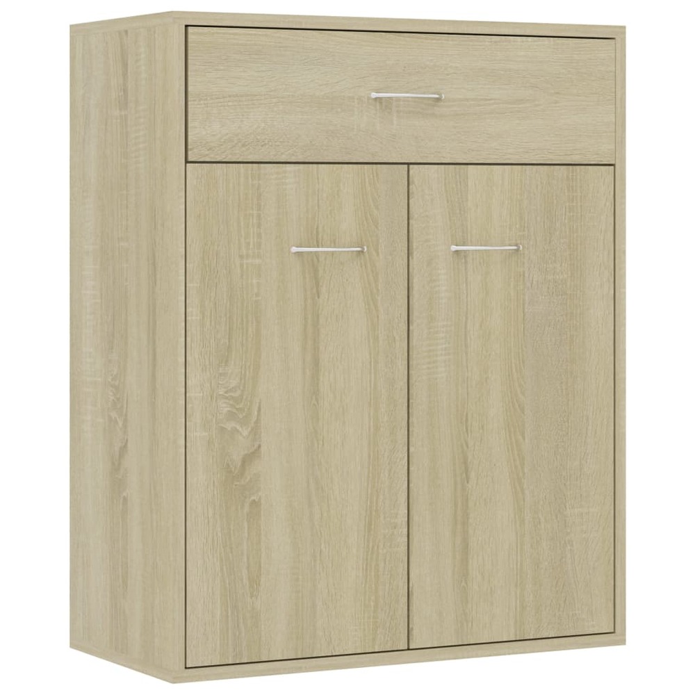 Buffet bahut commode armoire meuble de rangement organisateur cuisine salle de séjour salon sonoma 60 x 30 x 75 cm bois d'ing