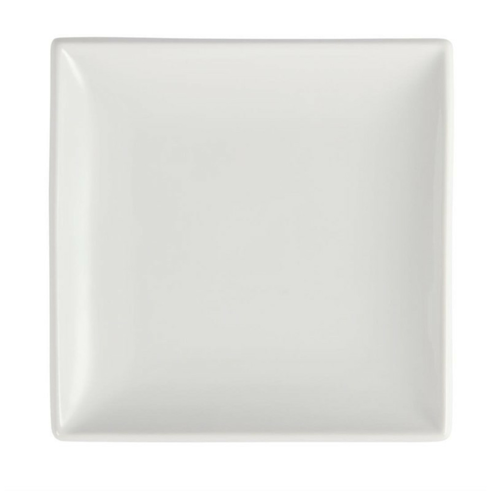 Assiettes carrées blanches 140(l) mm lot de 12 olympia