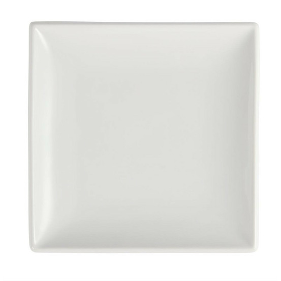 Assiettes carrées blanches 140(l) mm lot de 12 olympia