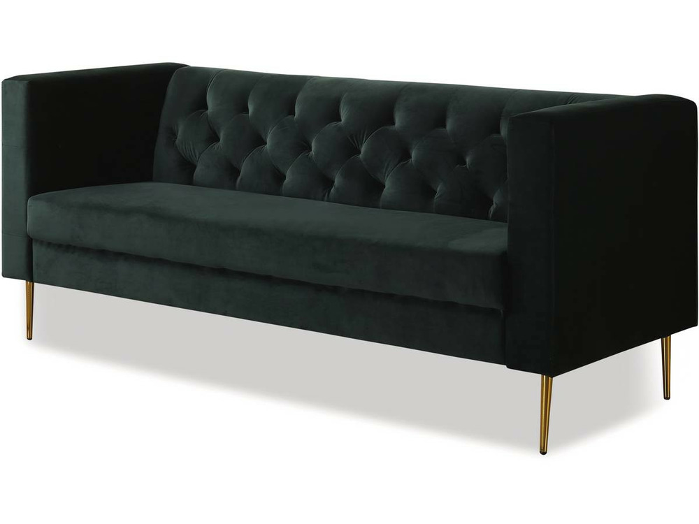 Canapé fixe en velours 