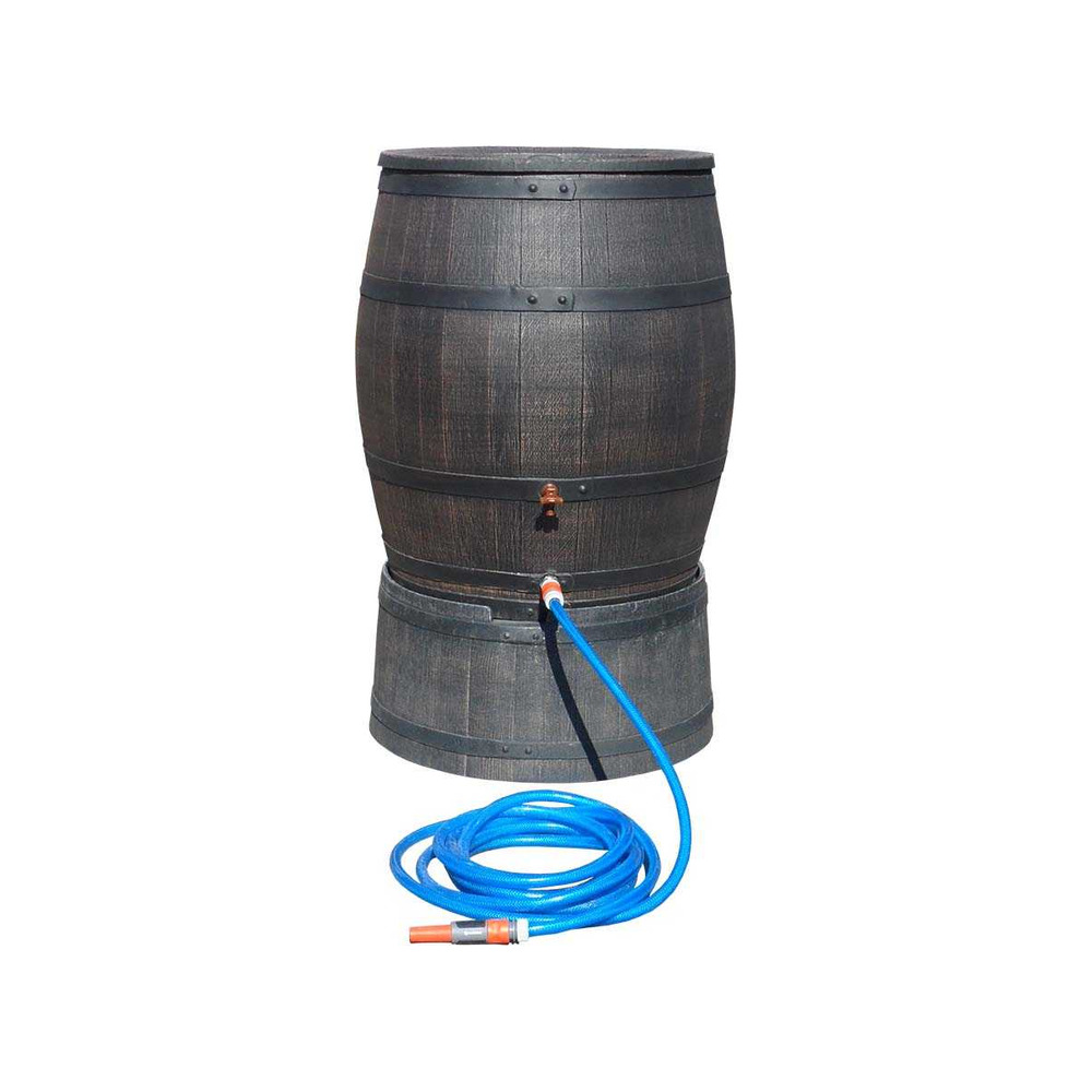 Récupérateur d'eau de pluie en polyéthylène avec support barrel 240 litres