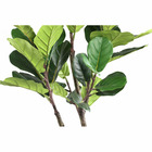 Ptmd plante artificielle vioolblad - 70x45x120 cm - plastique - noir