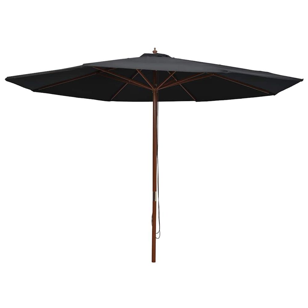 Parasol d'extÃ©rieur avec mÃ¢t en bois