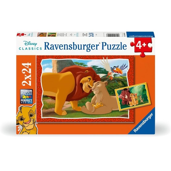 Puzzle l'histoire de la vie le roi lion 2x24 pcs