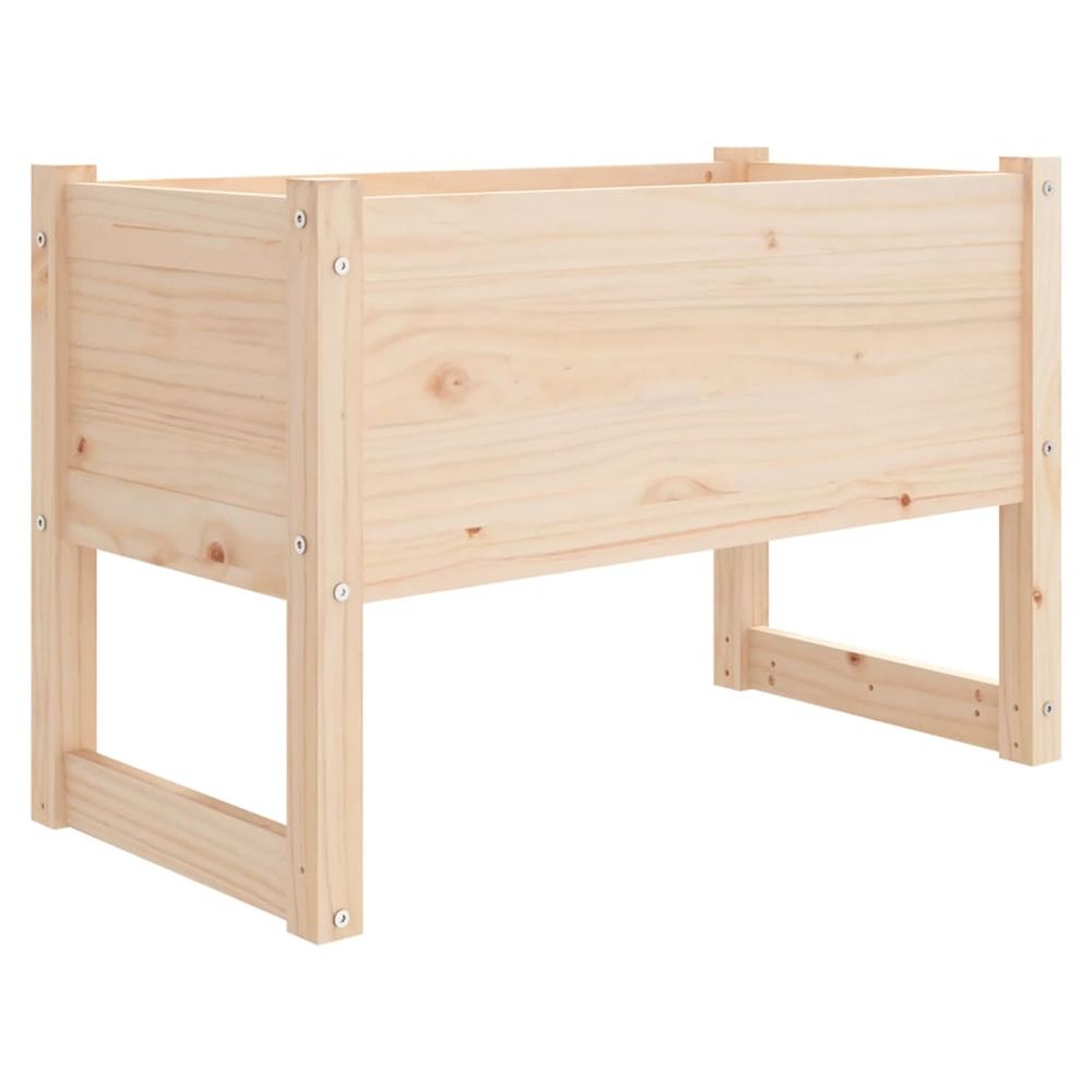 Jardinière d'extérieur 78x40x52 cm bois massif de pin