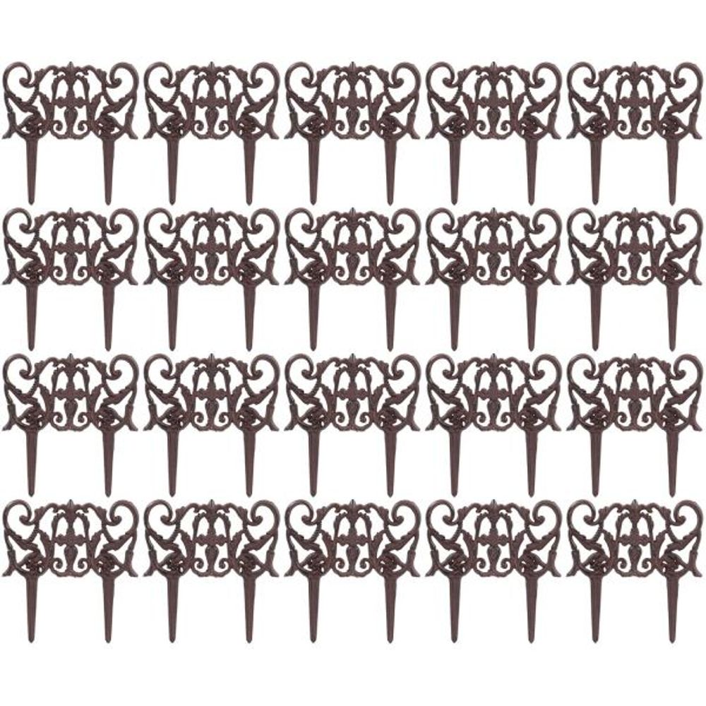 Bordurette en fonte elegance lot de 20