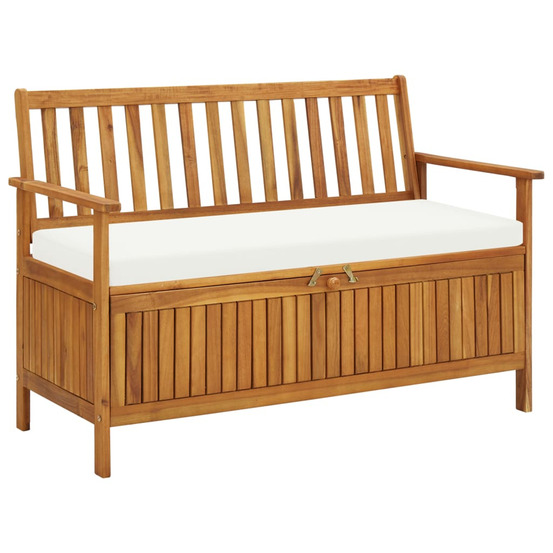 Banc de rangement de jardin Bois d'acacia
