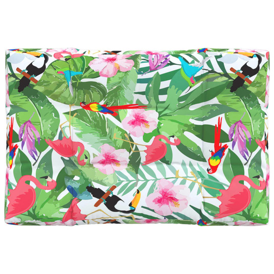 Coussin de palette multicolore 120x80x12 cm tissu