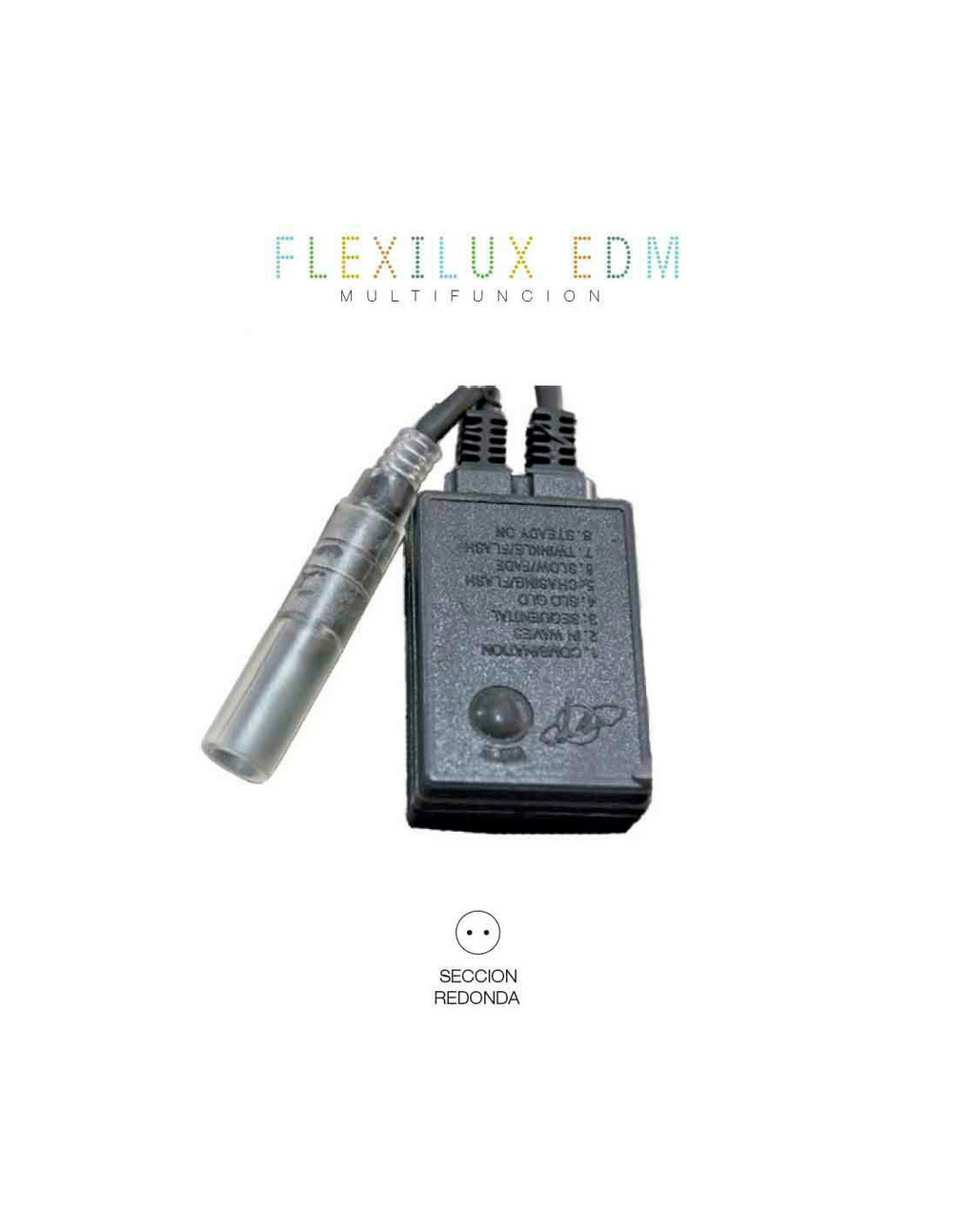 Programmeur tube flexilux 2 voies 10,5m (ip44 intérieur - extérieur) edm