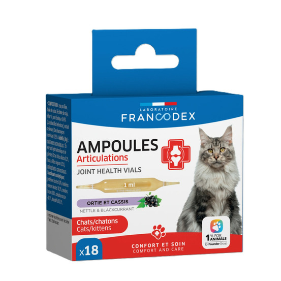 Ampoules articulations 18 x 1 ml pour chatons et chats