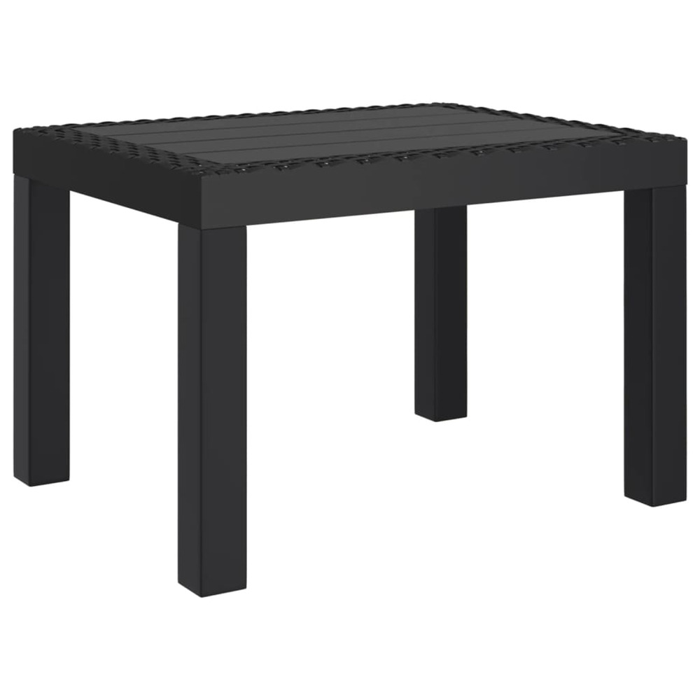 Table de jardin anthracite 59x47x40 cm pp