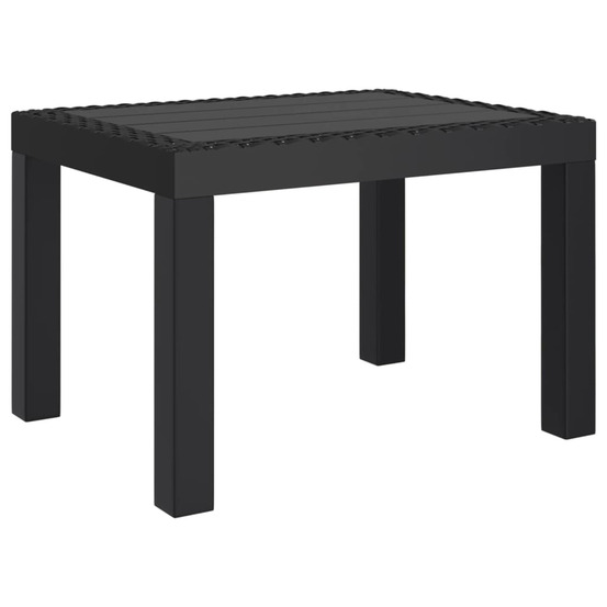 Table de jardin anthracite 59x47x40 cm pp