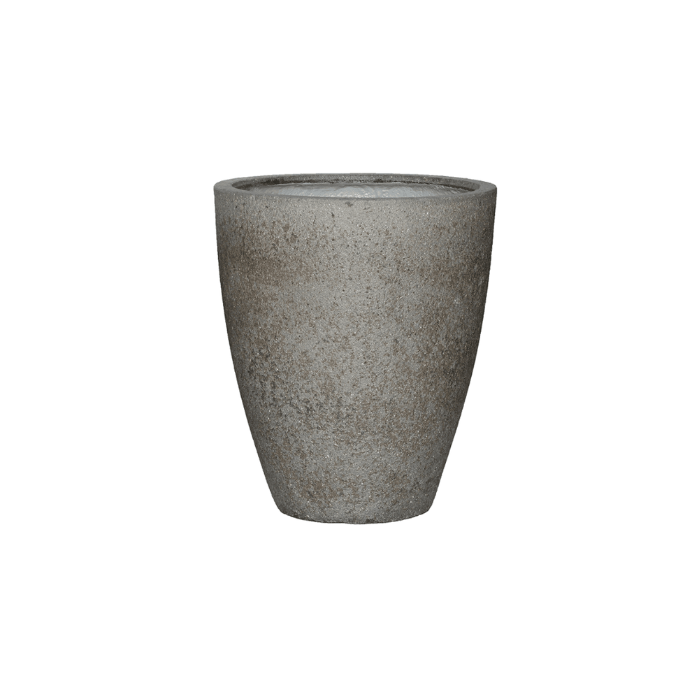 Pot de fleurs diorite gris - taille m - d.37cm x h.45cm