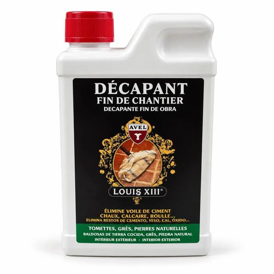 Décapant fin de chantier 1l - avel - sans acide chlorhydrique