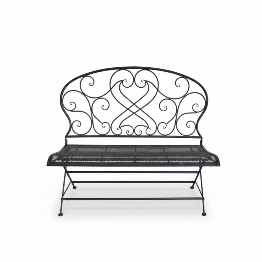 Banc de jardin fer voluptua 109x53x101cm