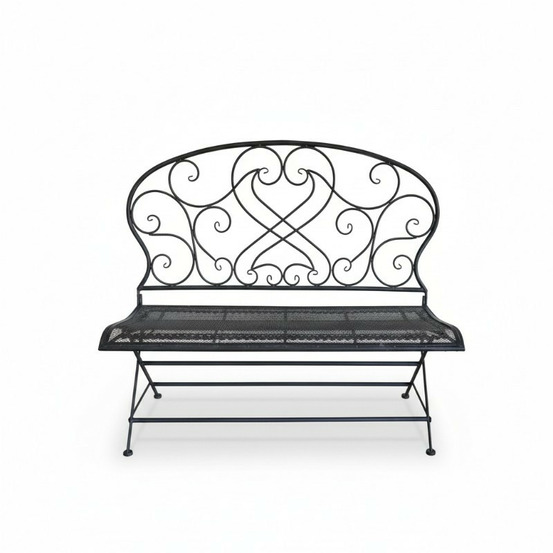 Banc de jardin fer voluptua 109x53x101cm