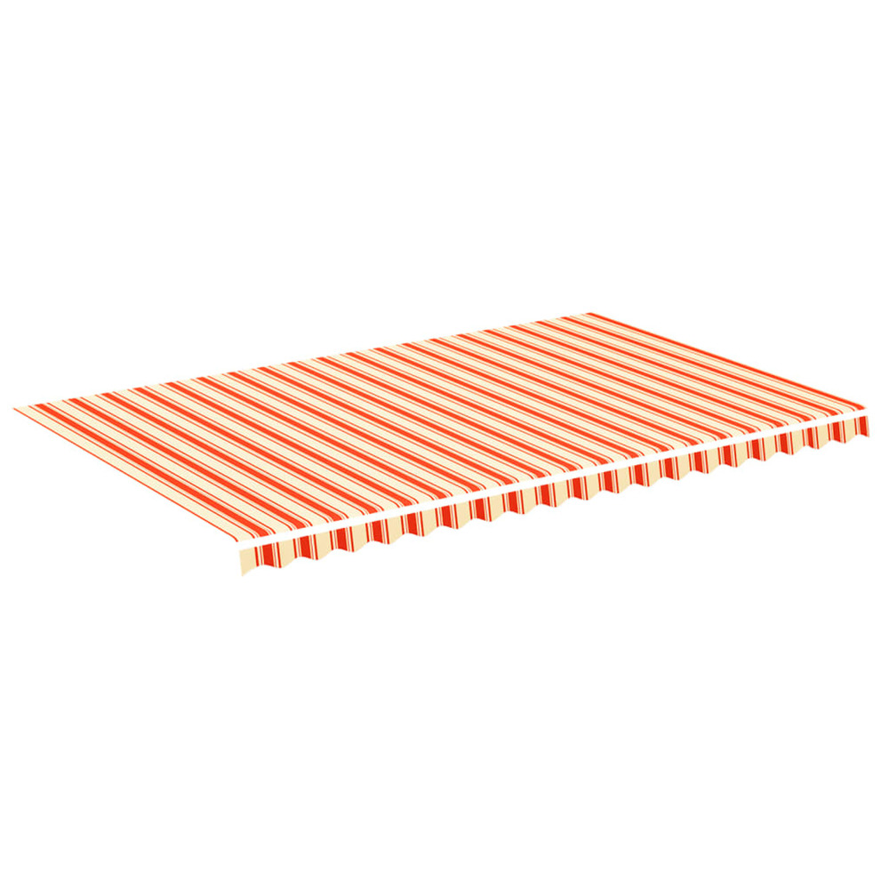 Tissu de remplacement pour auvent jaune et orange 5x3 m