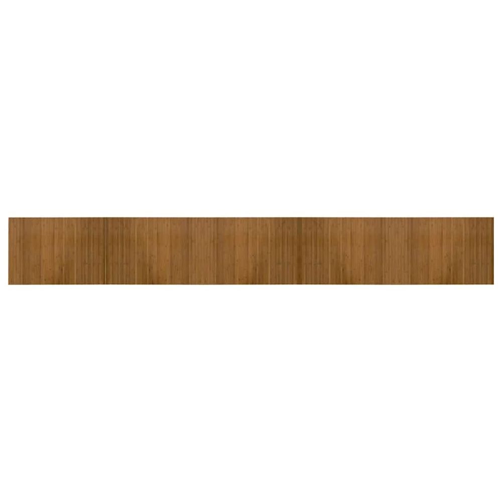 Tapis rectangulaire marron 70x500 cm bambou