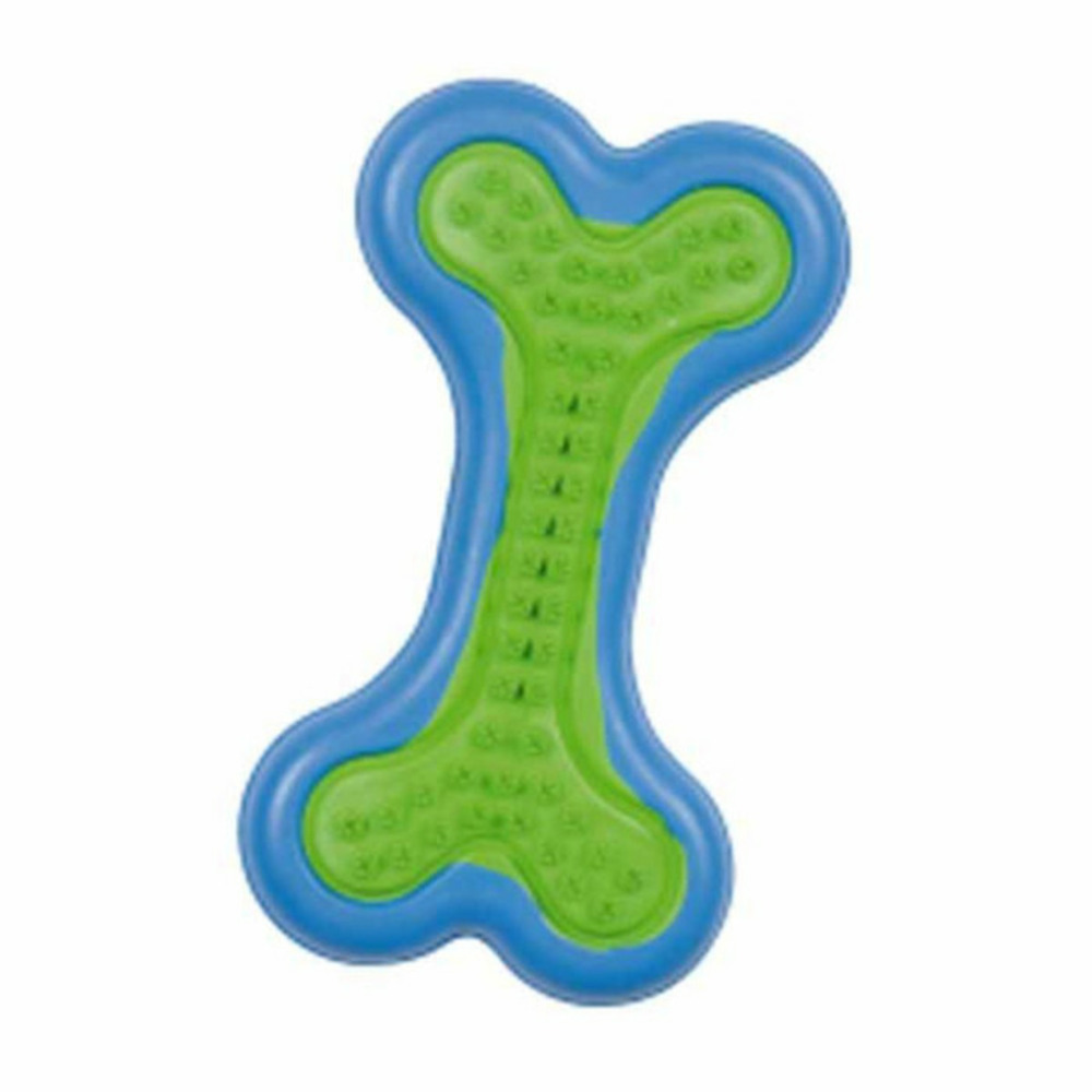 Jouet pour chien os 11cm vert
