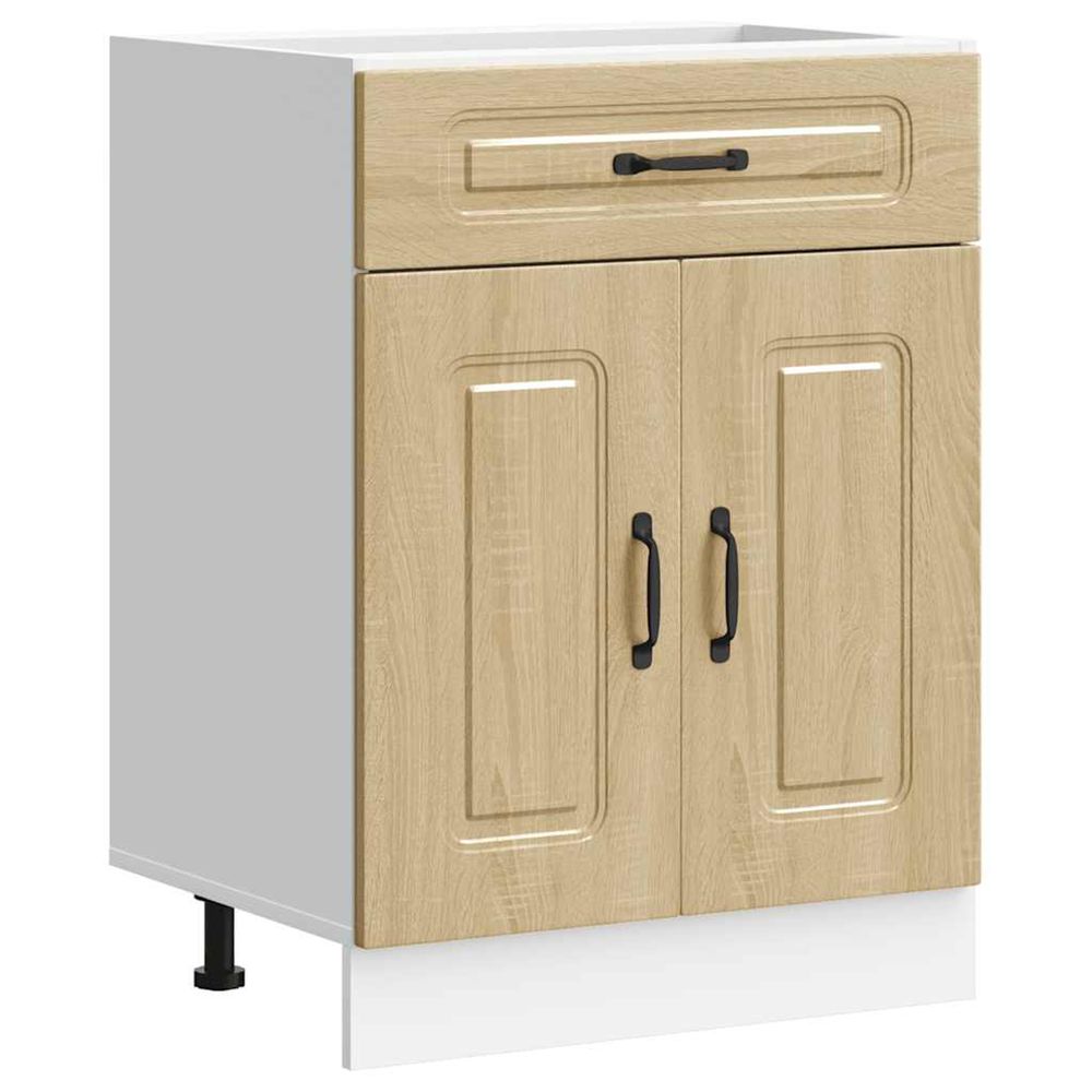 Armoire de cuisine kalmar chêne sonoma bois d'ingénierie