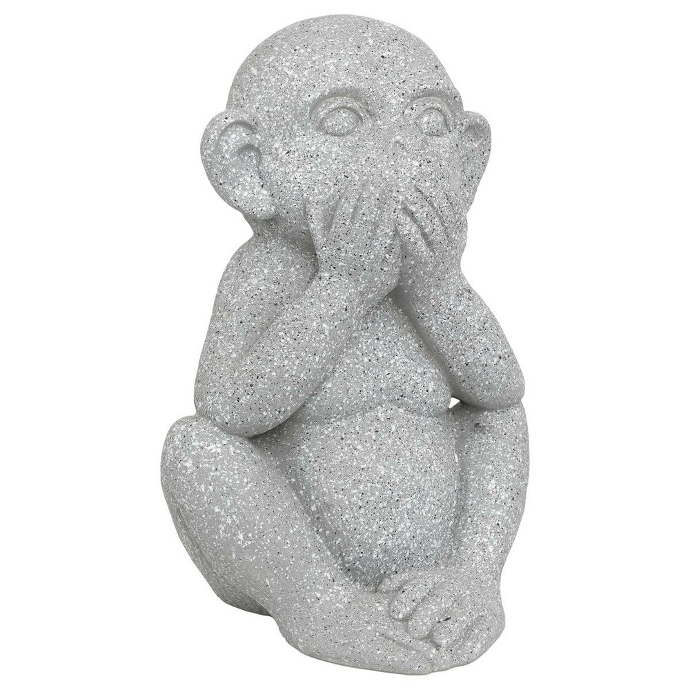 Singe déco extérieur sohel h.42cm résine gris