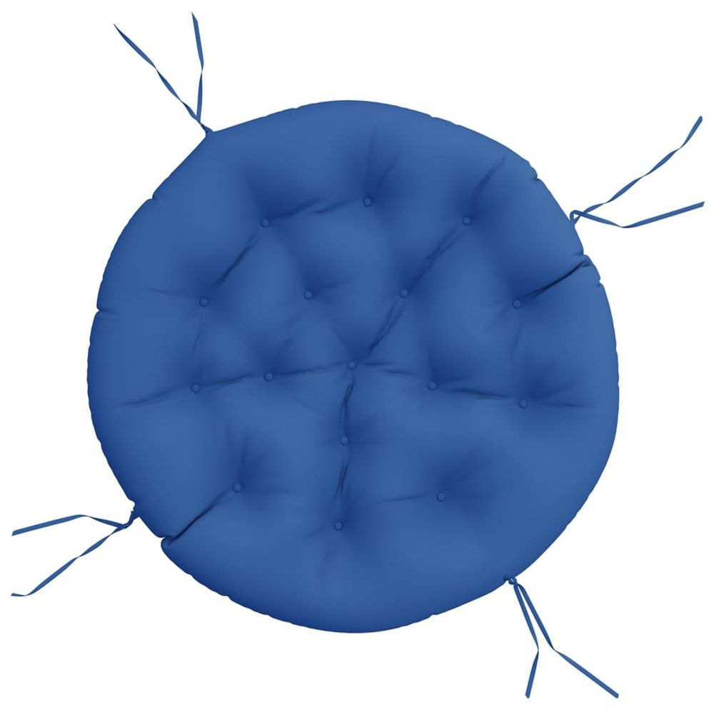 Coussin rond bleu royal ø 100 x11 cm tissu oxford