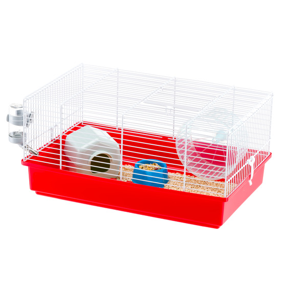 Cage pour hamsters petits rongeurs criceti 9, en plastique, accessoires inclus