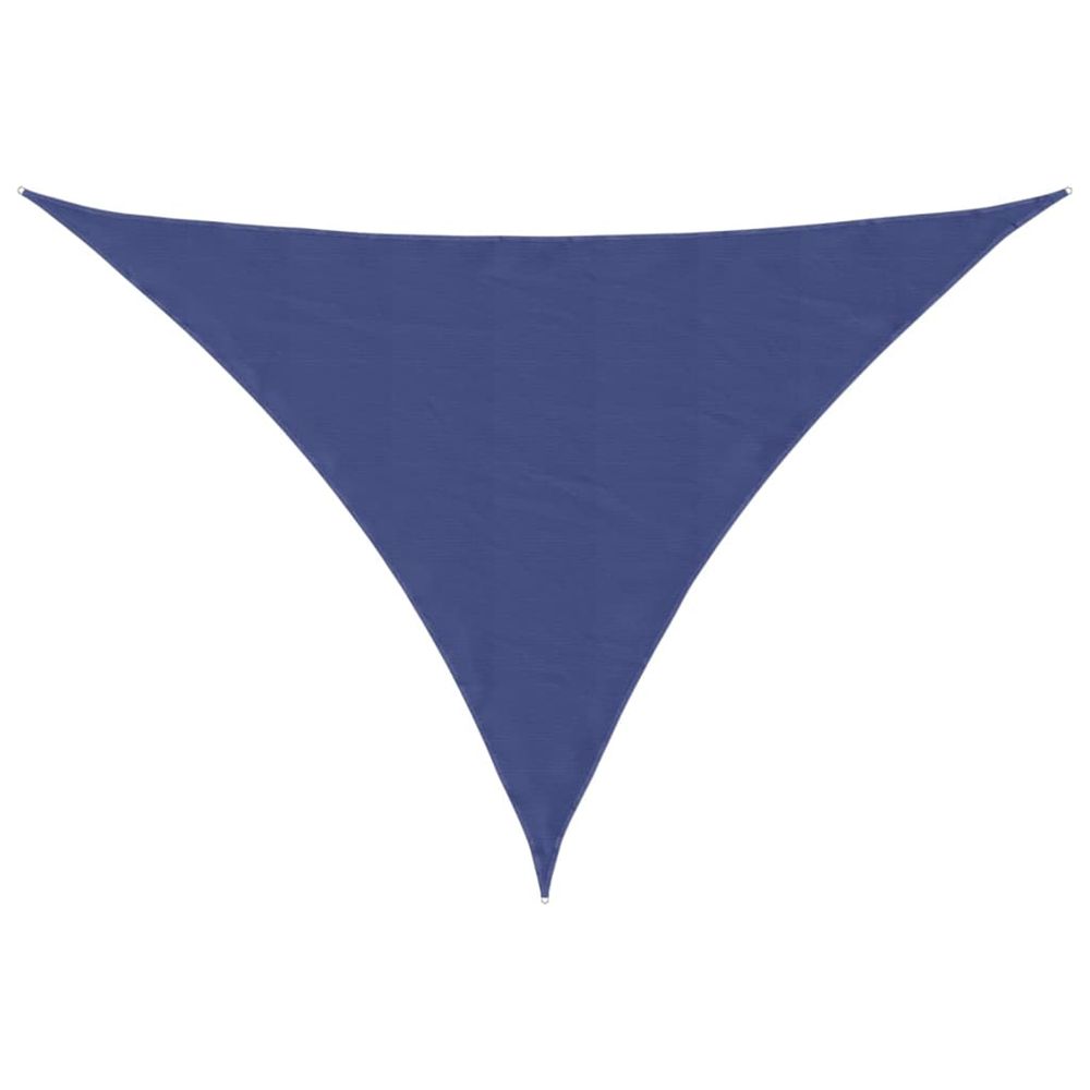 Voile de parasol tissu oxford triangulaire 3,5x3,5x4,9 m bleu