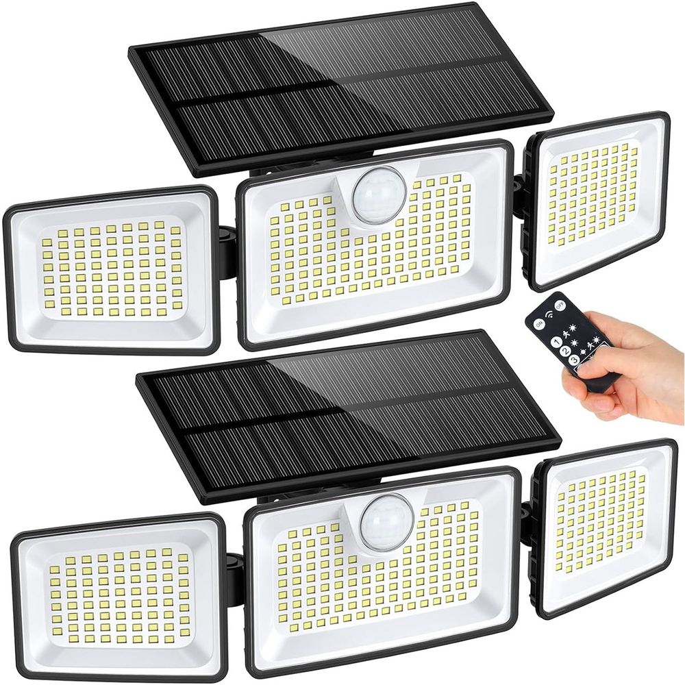 2 projecteurs solaires sensor gleamax 700lm