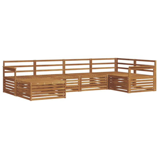 Ensemble de canapés d'extérieur 6 pcs naturel