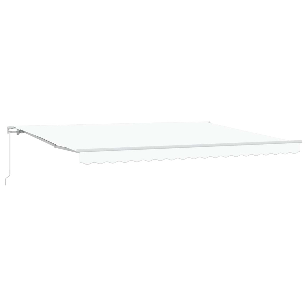 Auvent blanc 450 x 300 x 165 cm polyester et métal