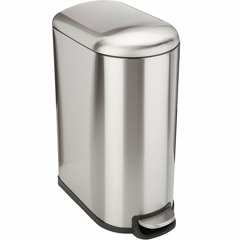 Poubelle de cuisine à pédale fuller argent acier inoxydable 40l