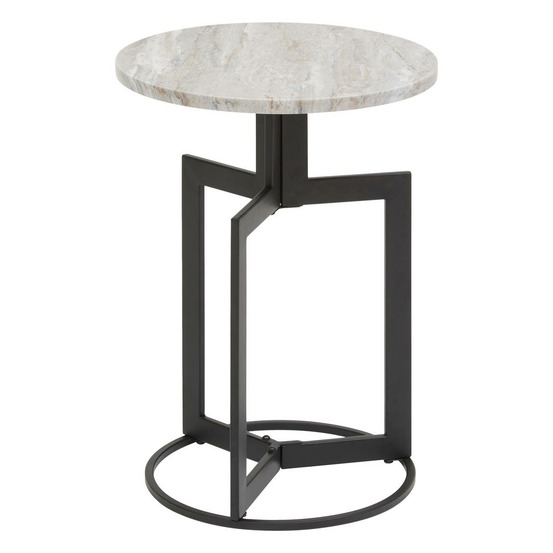 Table d'appoint tusco noir 35x35cm