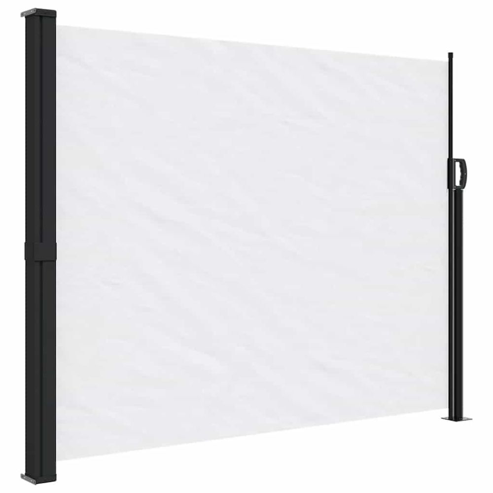Auvent latéral rétractable blanc 170x300 cm