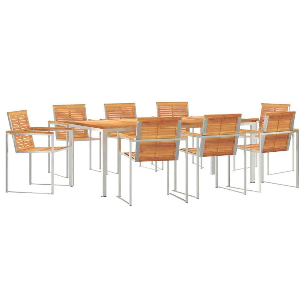 Ensemble de salle à manger pour jardin 9 pc